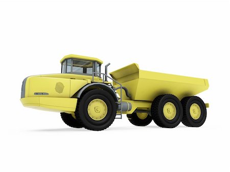 Isolated construction truck over white background Stock Photo - Budget Royalty-Free & Subscription, Code: 400-04644990