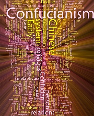 simsearch:400-04863043,k - Word cloud concept illustration of  Confucian Confucianism glowing light effect Stock Photo - Budget Royalty-Free & Subscription, Code: 400-04645076