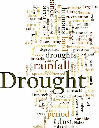 simsearch:400-07916756,k - Word cloud concept illustration of drought rainfall Photographie de stock - Aubaine LD & Abonnement, Code: 400-04645081