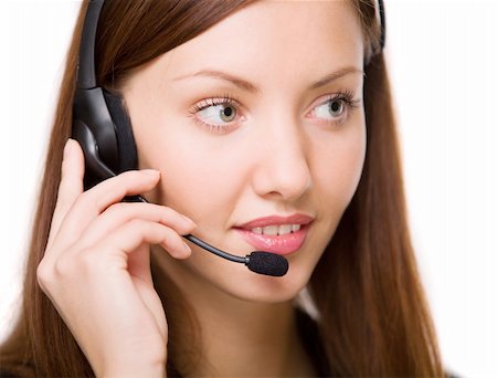 simsearch:400-05098432,k - girl - telephone operator Photographie de stock - Aubaine LD & Abonnement, Code: 400-04645105