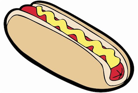 3D cartoon image of a hot dog. Stock Photo - Budget Royalty-Free & Subscription, Code: 400-04646528