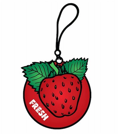 Strawberry Air Freshener Stock Photo - Budget Royalty-Free & Subscription, Code: 400-04647020