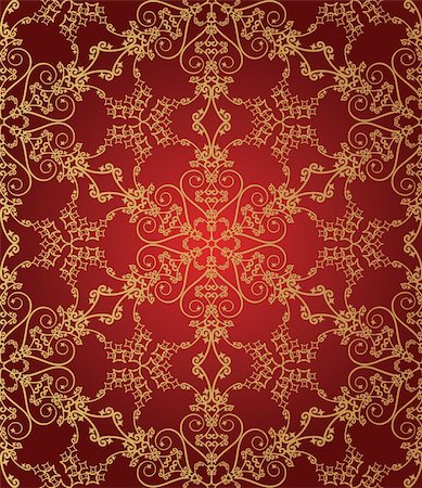 simsearch:400-04814440,k - Seamless brown floral damask wallpaper. Available in vector format. Vector format is Adobe illustrator EPS file, compressed in a zip file. The document can be scaled to any size without loss of quality. Photographie de stock - Aubaine LD & Abonnement, Code: 400-04647044