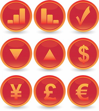 simsearch:400-06744136,k - red financial web icons set Stockbilder - Microstock & Abonnement, Bildnummer: 400-04647061