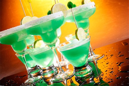 salt rim - With or without salt Margaritas, Buey! Stock Photo - Budget Royalty-Free & Subscription, Code: 400-04647133