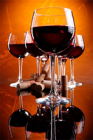 pub mirror - After corking a lot of red wine, you love yours more and more! Stock Photo - Budget Royalty-Free & Subscription, Code: 400-04647316