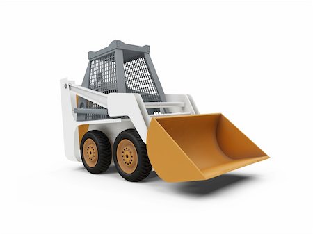 Isolated construction truck over white background Stock Photo - Budget Royalty-Free & Subscription, Code: 400-04647365