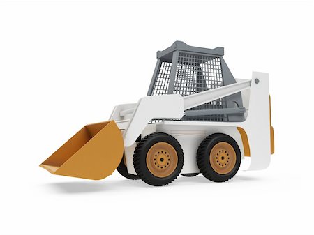 Isolated construction truck over white background Stock Photo - Budget Royalty-Free & Subscription, Code: 400-04647366