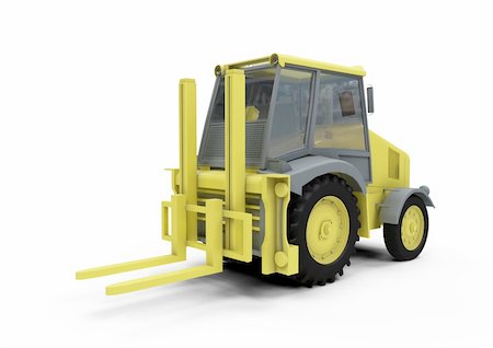 Isolated construction truck over white background Stock Photo - Budget Royalty-Free & Subscription, Code: 400-04647367