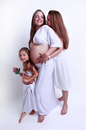 Grandma, daughter and pregnant mother Stock Photo - Budget Royalty-Free & Subscription, Code: 400-04647376