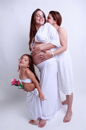Grandma, daughter and pregnant mother Stock Photo - Budget Royalty-Free & Subscription, Code: 400-04647377