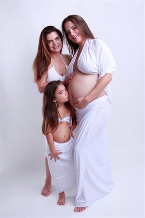 Grandma, daughter and pregnant mother Stock Photo - Budget Royalty-Free & Subscription, Code: 400-04647379