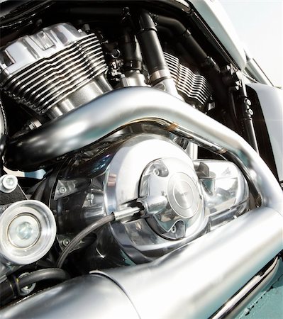 Close up of a high power motorcycle Stock Photo - Budget Royalty-Free & Subscription, Code: 400-04647443
