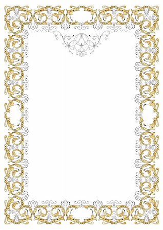Ornate frame vector Stock Photo - Budget Royalty-Free & Subscription, Code: 400-04647661