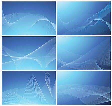 eicronie (artist) - Abstract vector blue background set Stock Photo - Budget Royalty-Free & Subscription, Code: 400-04648032