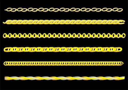 simsearch:400-04364211,k - Vector drawing links of gold chain. You can create a chain of any chain Photographie de stock - Aubaine LD & Abonnement, Code: 400-04648148