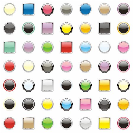 simsearch:400-04177289,k - fully editable vector web buttons with details ready to use Stock Photo - Budget Royalty-Free & Subscription, Code: 400-04648485