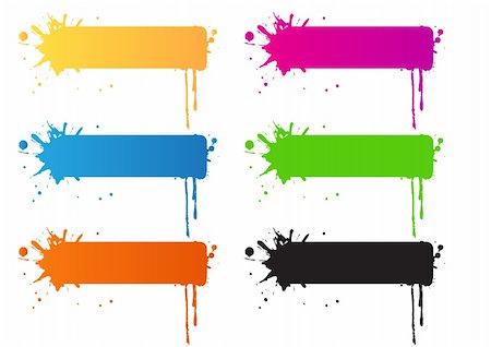 eicronie (artist) - Set of grunge colored banners Foto de stock - Super Valor sin royalties y Suscripción, Código: 400-04648531