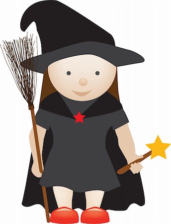 simsearch:400-09068519,k - cute girl dressed up as a halloween witch character Foto de stock - Royalty-Free Super Valor e Assinatura, Número: 400-04648759