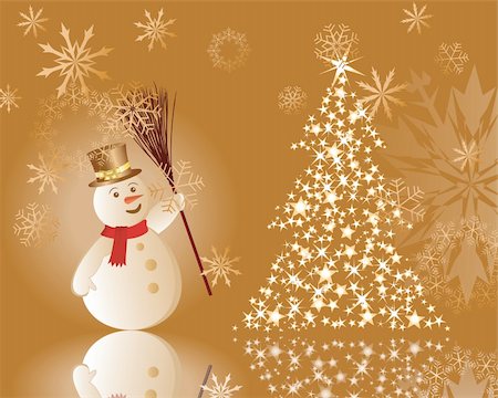 simsearch:400-07174470,k - Beautiful vector Christmas (New Year) background for design use Stock Photo - Budget Royalty-Free & Subscription, Code: 400-04648831