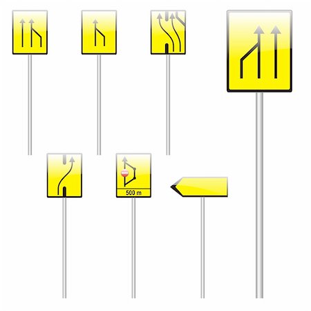 simsearch:400-04648983,k - three hundred fully editable vector european traffic signs with details ready to use Stock Photo - Budget Royalty-Free & Subscription, Code: 400-04648918