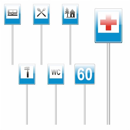 simsearch:400-04648983,k - three hundred fully editable vector european traffic signs with details ready to use Stock Photo - Budget Royalty-Free & Subscription, Code: 400-04648911