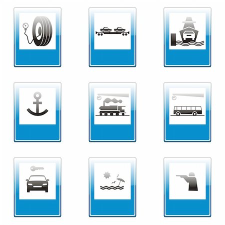 simsearch:400-04648983,k - three hundred fully editable vector european traffic signs with details ready to use Stock Photo - Budget Royalty-Free & Subscription, Code: 400-04648928