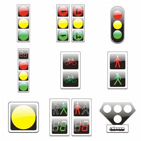 simsearch:400-04648983,k - three hundred fully editable vector european traffic signs with details ready to use Stock Photo - Budget Royalty-Free & Subscription, Code: 400-04648981