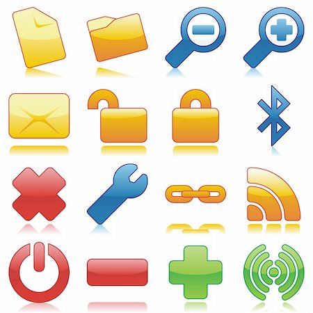 simsearch:400-05152922,k - fully editable glossy vector web icons with details ready to use Stock Photo - Budget Royalty-Free & Subscription, Code: 400-04649059