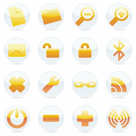 simsearch:400-04649079,k - fully editable glossy vector web icons with details ready to use Stockbilder - Microstock & Abonnement, Bildnummer: 400-04649065