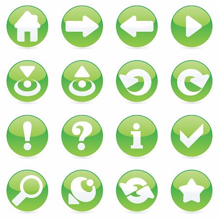 simsearch:400-04649079,k - fully editable glossy vector web icons with details ready to use Stockbilder - Microstock & Abonnement, Bildnummer: 400-04649066