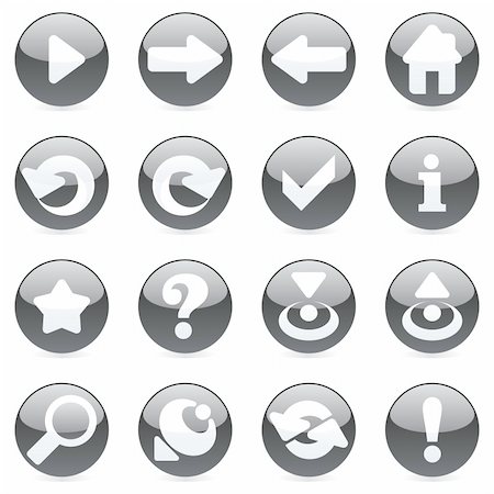 simsearch:400-05152922,k - fully editable glossy vector web icons with details ready to use Stock Photo - Budget Royalty-Free & Subscription, Code: 400-04649060