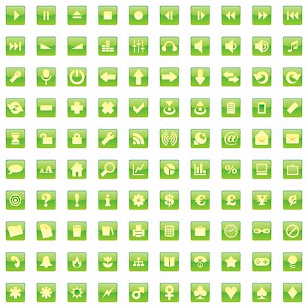 simsearch:400-04649079,k - fully editable glossy vector web icons with details ready to use Stockbilder - Microstock & Abonnement, Bildnummer: 400-04649072