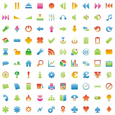 simsearch:400-05152922,k - fully editable glossy vector web icons with details ready to use Stock Photo - Budget Royalty-Free & Subscription, Code: 400-04649088