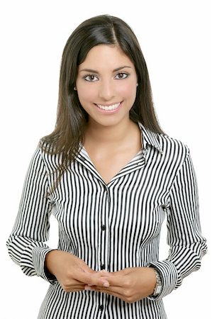 simsearch:400-04123668,k - Adorable young woman student businesswoman smile isolated on white Stock Photo - Budget Royalty-Free & Subscription, Code: 400-04649226