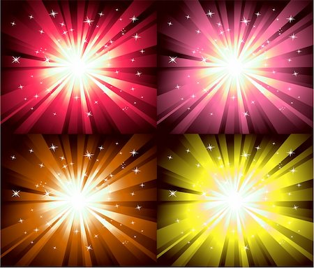 simsearch:400-04635516,k - Set of four Christmas Magic Lights Explosion Stock Photo - Budget Royalty-Free & Subscription, Code: 400-04649563