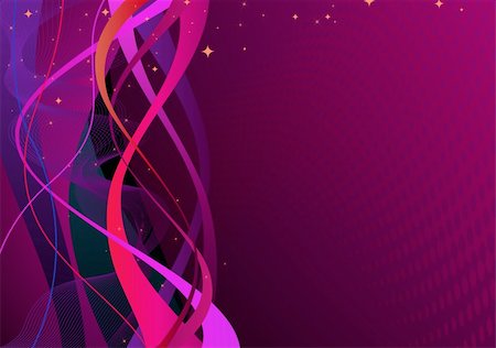 simsearch:400-04184633,k - Vektor-Illustration von Violet abstract Lines background Stockbilder - Microstock & Abonnement, Bildnummer: 400-04640283