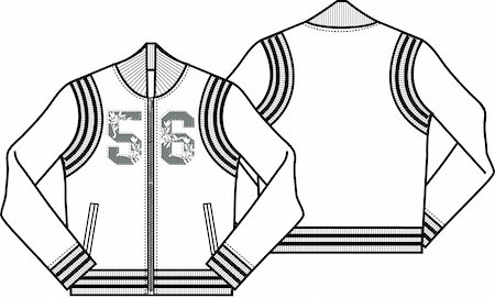 lady baseball style jacket Stock Photo - Budget Royalty-Free & Subscription, Code: 400-04640483