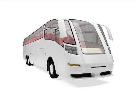 Isolated future bus front view over white background Photographie de stock - Aubaine LD & Abonnement, Code: 400-04640498