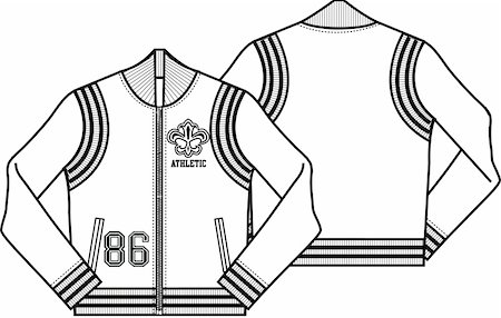 lady baseball style jacket Foto de stock - Super Valor sin royalties y Suscripción, Código: 400-04640724
