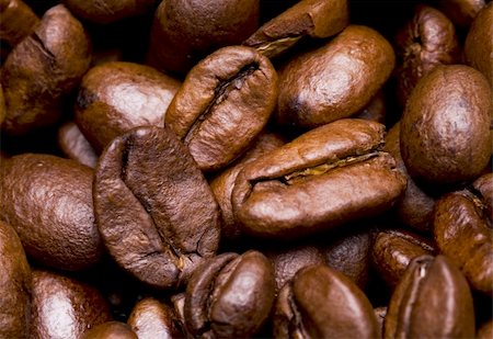 coffee beans background closeup Stock Photo - Budget Royalty-Free & Subscription, Code: 400-04640836
