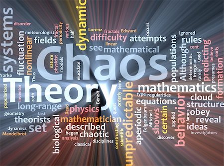 simsearch:400-05332353,k - Word cloud concept illustration of chaos theory glowing light effect Stock Photo - Budget Royalty-Free & Subscription, Code: 400-04640988