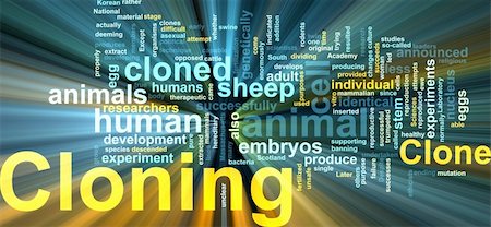 simsearch:400-04863043,k - Word cloud concept illustration of cloning clone glowing light effect Stock Photo - Budget Royalty-Free & Subscription, Code: 400-04640994