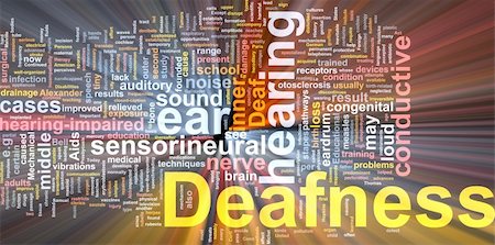 simsearch:400-04863043,k - Word cloud concept illustration of hearing deafness glowing light effect Stock Photo - Budget Royalty-Free & Subscription, Code: 400-04641071