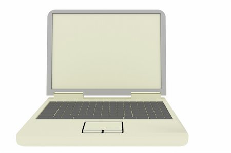 simsearch:400-07528862,k - An empty screen laptop - You can put any image or text for advertising on the screen Photographie de stock - Aubaine LD & Abonnement, Code: 400-04641104