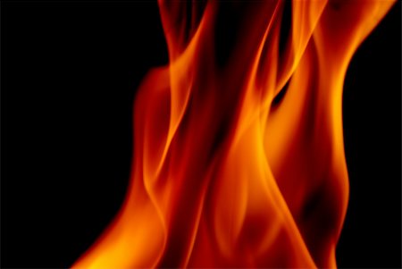 simsearch:400-05715474,k - fire flame on black background Stock Photo - Budget Royalty-Free & Subscription, Code: 400-04641198