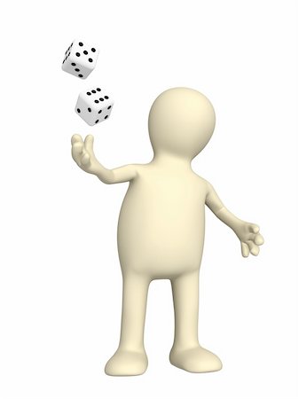 Gambling - joker with two bones Photographie de stock - Aubaine LD & Abonnement, Code: 400-04641758