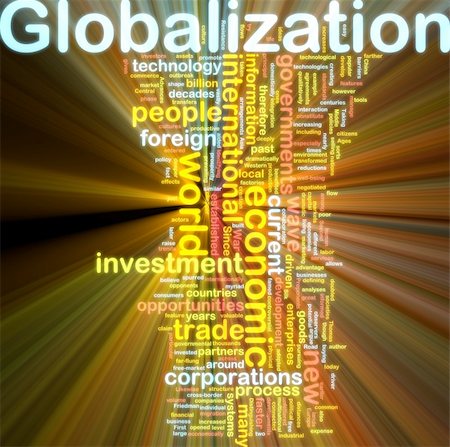 simsearch:400-04644175,k - Word cloud tags concept illustration of globalization glowing light effect Stock Photo - Budget Royalty-Free & Subscription, Code: 400-04641815