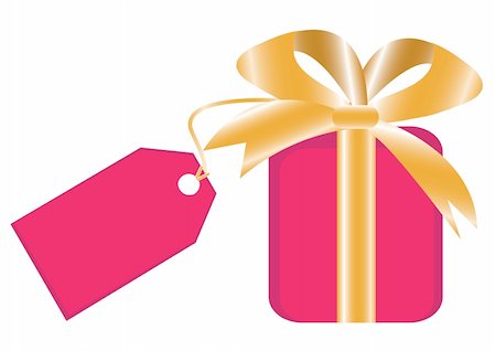 simsearch:400-05876670,k - Gift box with tag for your text. Vector illustration. Stockbilder - Microstock & Abonnement, Bildnummer: 400-04642151