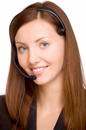 simsearch:400-04632513,k - girl - telephone operator Photographie de stock - Aubaine LD & Abonnement, Code: 400-04642452